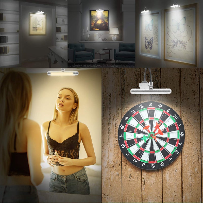 BIGMONAT USB Rechargeable Picture Light Wireless Led Art Light with Remote Control,Rotatable Painting Light Head of 3 Lighting Modes Dimmable Display Lamp for Frame Portrait Artwork Trophy - Image 5